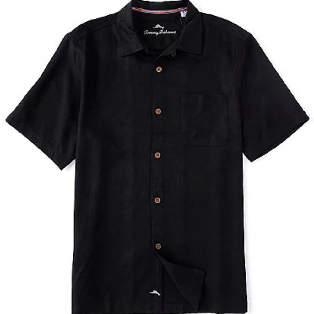 Tommy Bahama Men's Black Short Sleeve Shirt